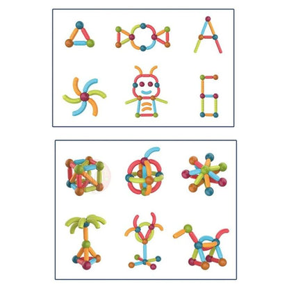 Lernspiel Magnetische Bauklötze für Kreatives Bauen und Spielen