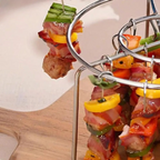 Heißluftfritteusen-Grillaufsatz mit Spießen