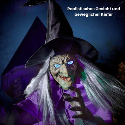 Halloween Ausverkauf Gespenstische fliegende Hexe Dekoration