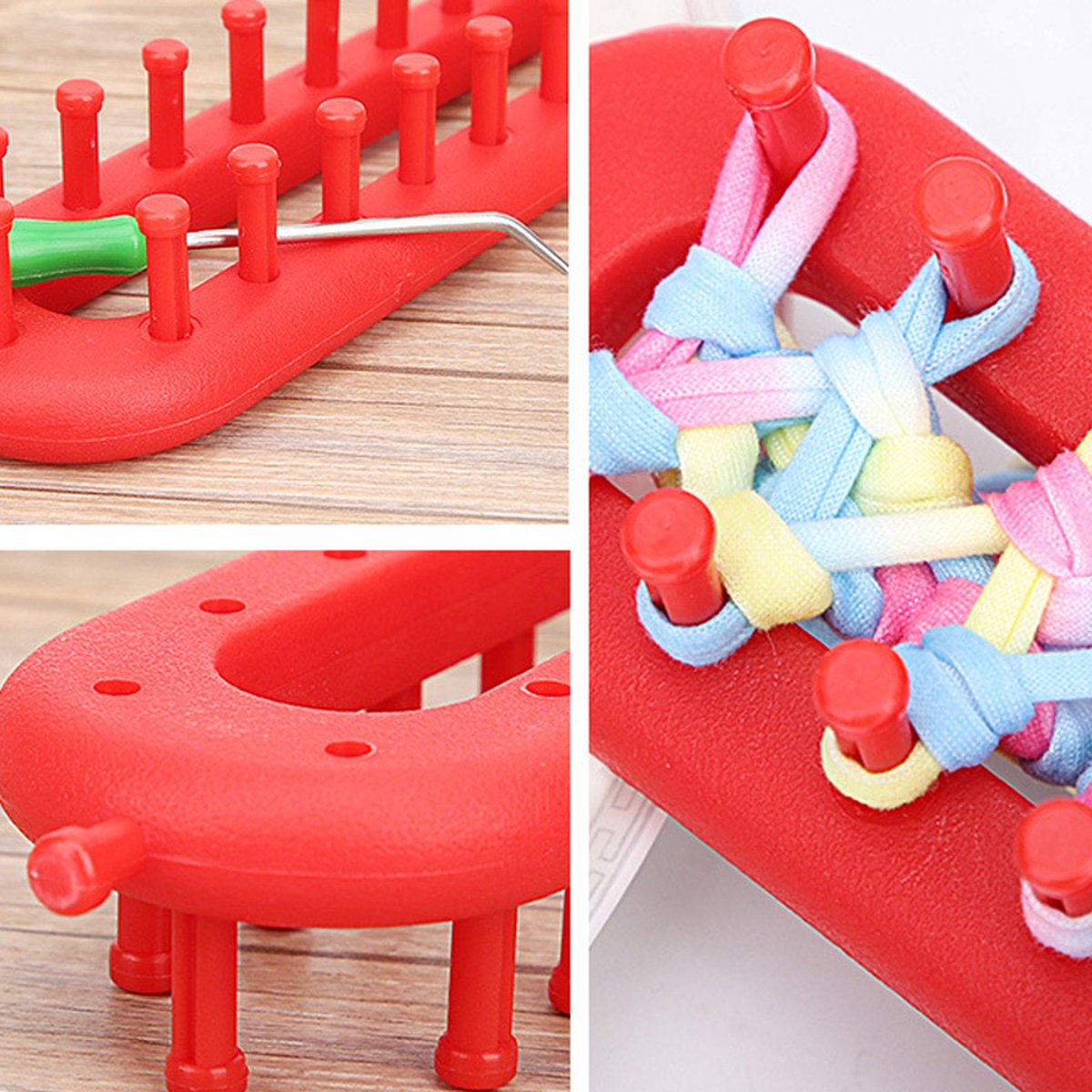 Strickrahmen ohne Nadeln – Einfaches tragbares Handarbeiten