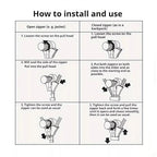 Abnehmbarer und austauschbarer Reißverschluss-Zipper – Schnelle Lösung | 12 Stück Mivoza Deutschland