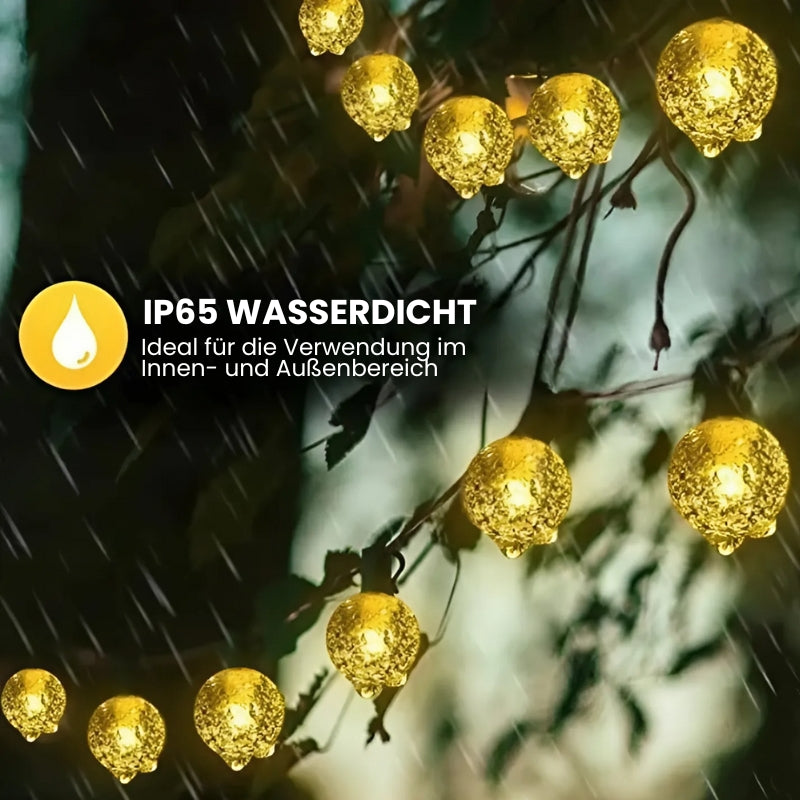 Bezaubernde LED-Solar-Feenlichter - Wasserfeste Gartendekoration