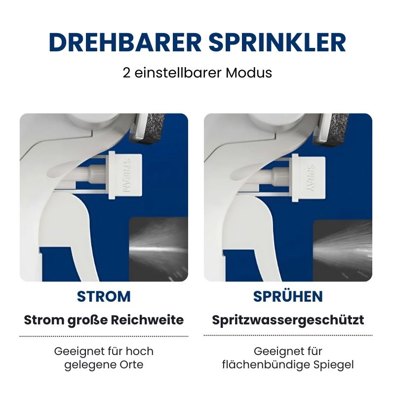 Effizienter 4 in 1 Fensterreiniger mit Sprühflasche und TPR-Schaber