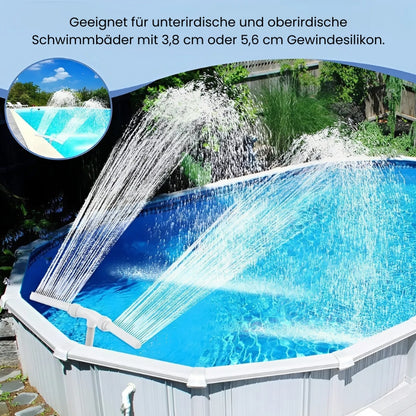 Einstellbarer Wasserfall mit zwei Sprühstößen