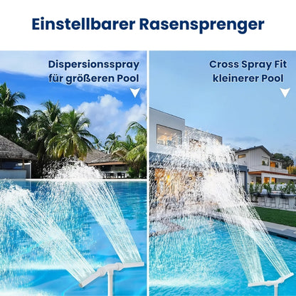 Einstellbarer Wasserfall mit zwei Sprühstößen