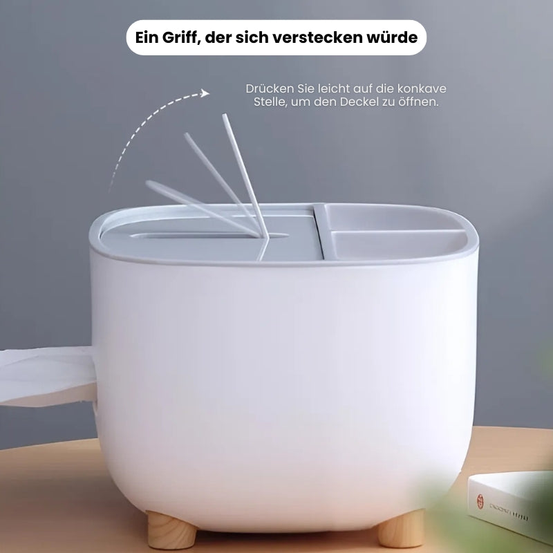 Multifunktionale Tissue-Box mit Ablagefach