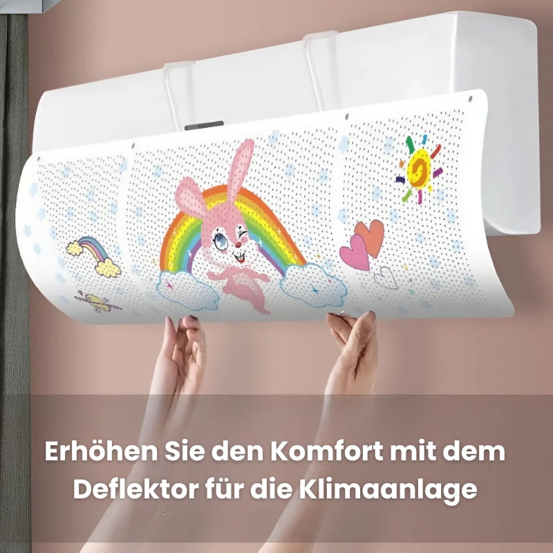 Verstellbarer, an der Wand montierter Deflektor für Klimaanlagen