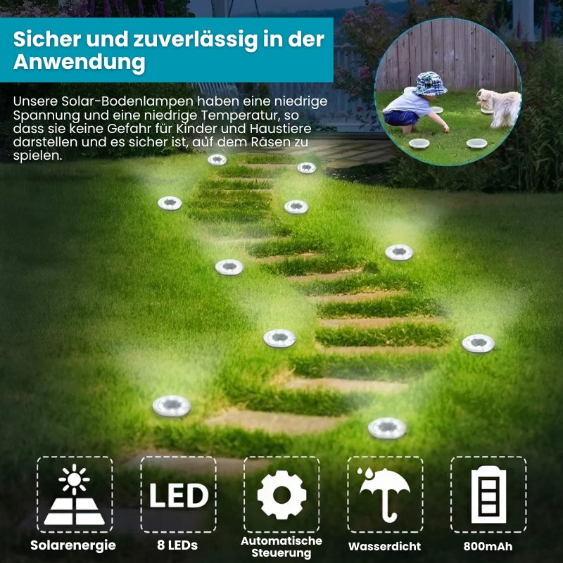 LED Solar-Gartenleuchten - Wasserdicht und langlebig