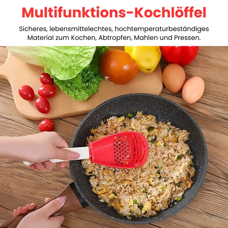 1+1 Gratis | Innovatives Multifunktions-Kochlöffel-Sieb-Schaufel