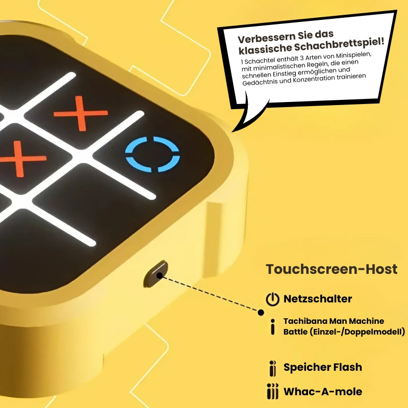 Kompaktes elektronisches Tic-Tac-Toe Puzzle-Spiel