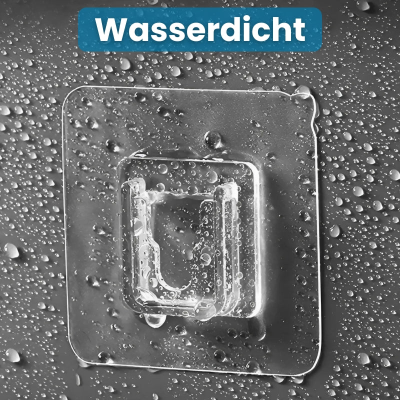 Transparente, doppelseitig klebende Mehrzweck-Wandhaken