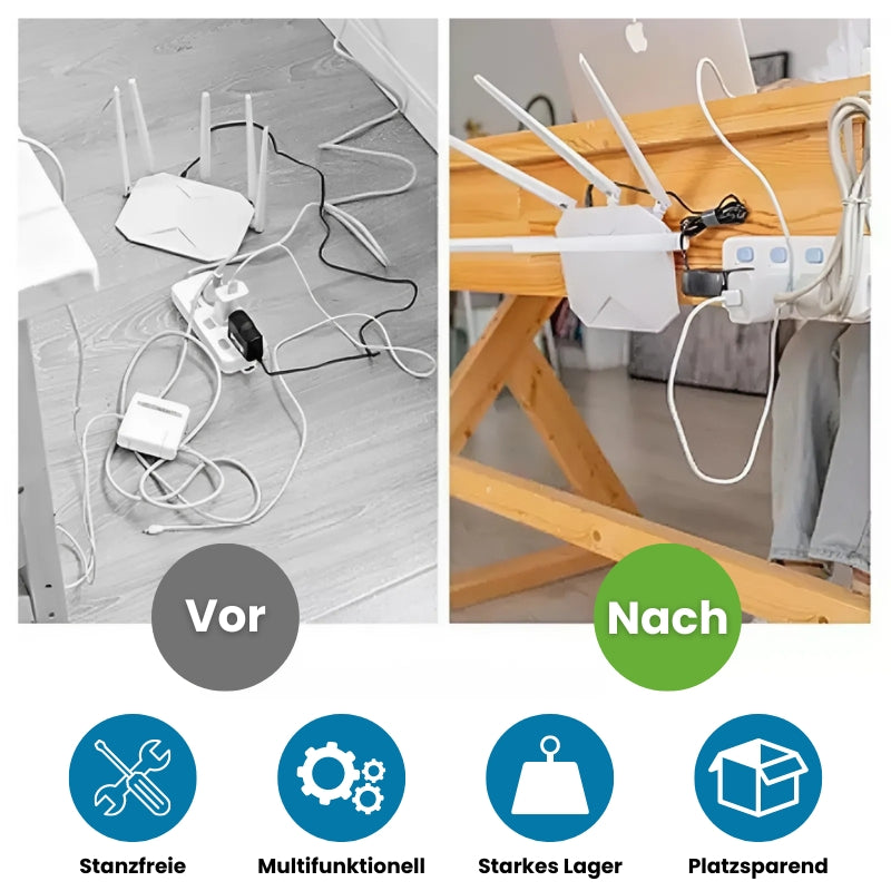 Transparente, doppelseitig klebende Mehrzweck-Wandhaken