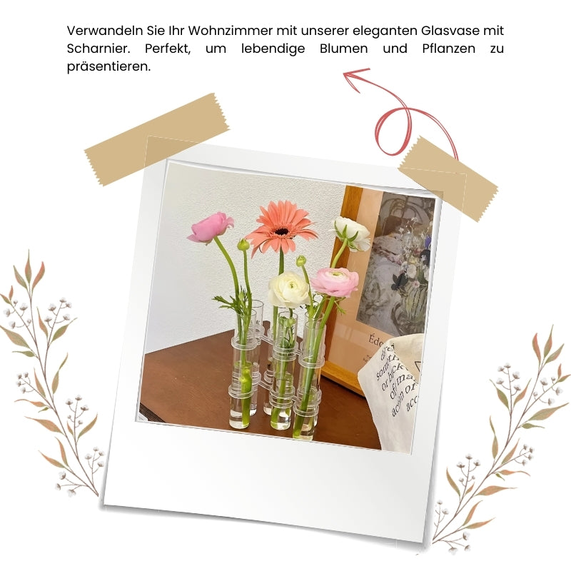 Anpassbare Blumenvase mit Scharnier