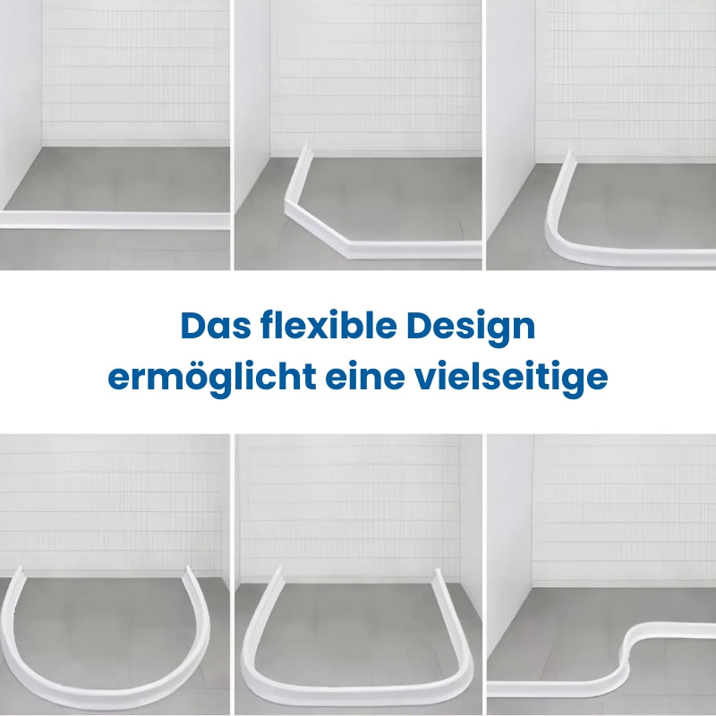 Flexibler Silikon-Wasserstoppstreifen für Bad und Küche