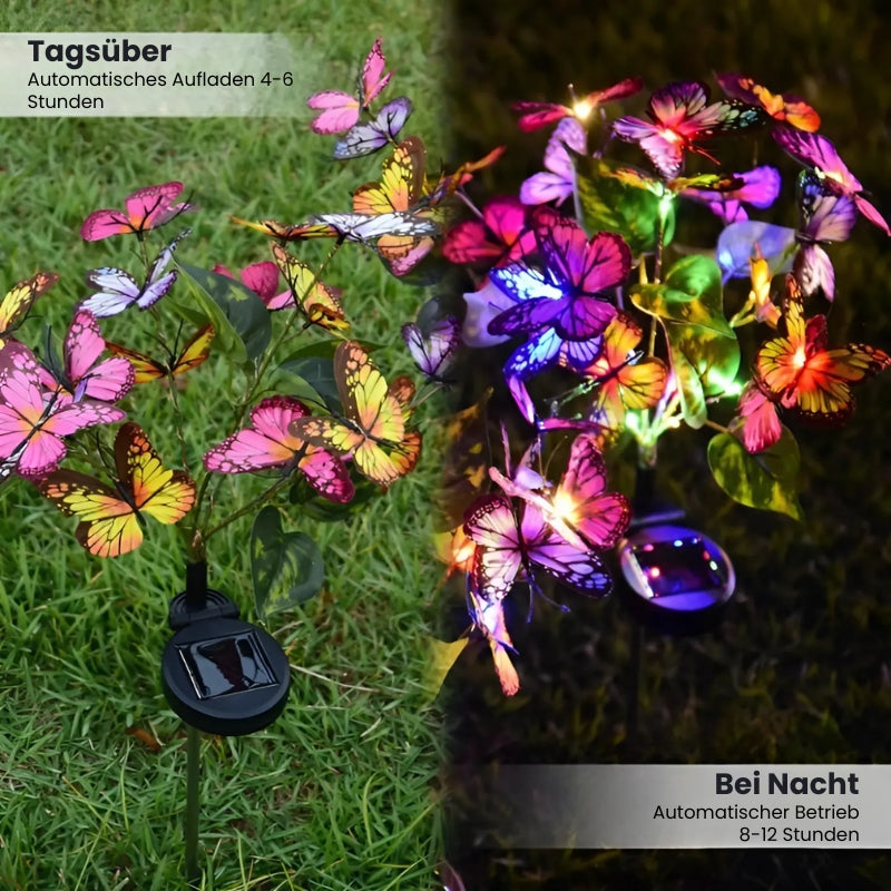 1+1 Gratis | Solar LED Butterfly Bodenlampe