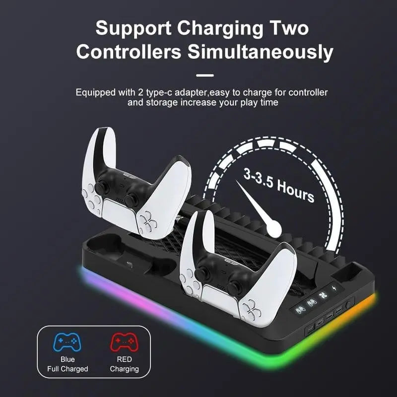 All-in-One-Kühl- und Ladestation für Dual-PS5-Controller Mivoza Deutschland