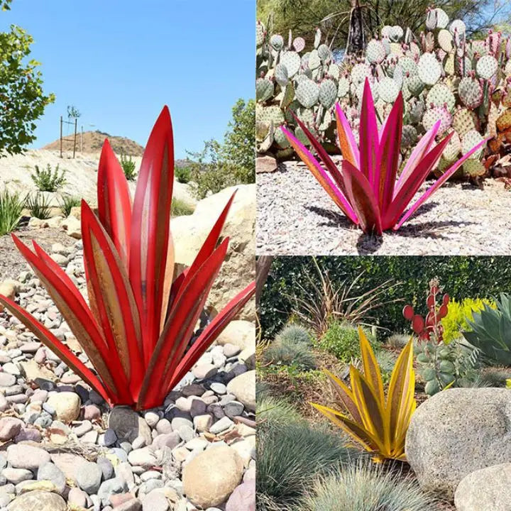 Anti-Rost Metall Agave Pflanze – Lebendige Garten Dekoration Mivoza Deutschland