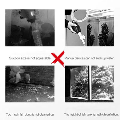 Aquarium Staubsauger elektrisch — Entfernt Schmutz & Futterreste gründlich Mivoza Deutschland