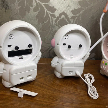 Astronaut Nachttischlampe Uhr Mivoza Deutschland