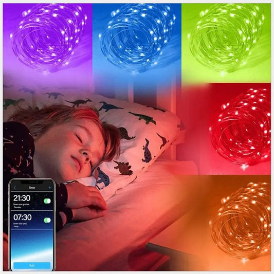 Außen-LED-Lichterkette — Bunte Atmosphäre per Fingertipp schaffen Mivoza Deutschland