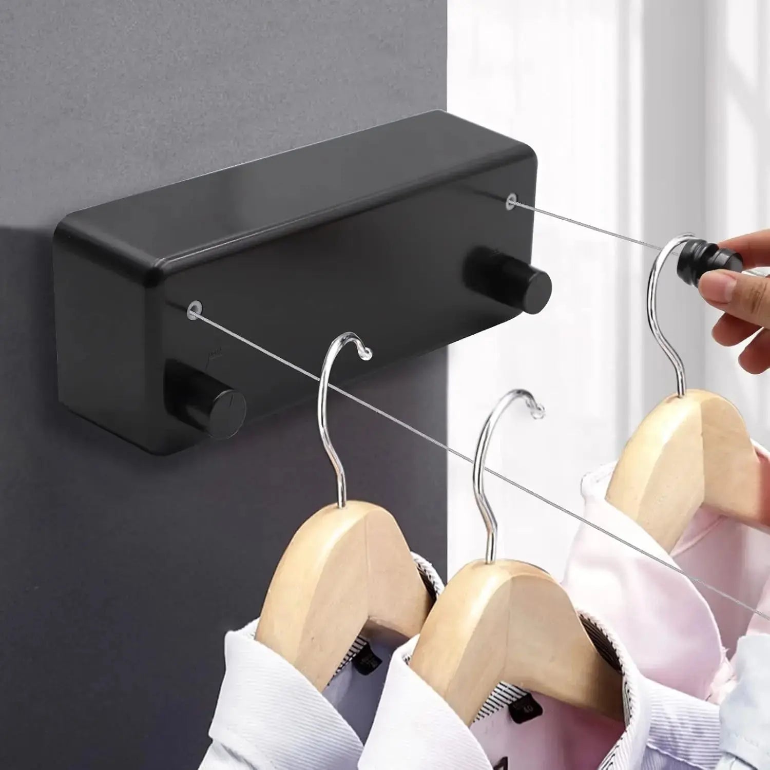 Ausziehbare Wäscheleine – Perfekte Lösung zum Trocknen ohne Platzverlust Mivoza Deutschland