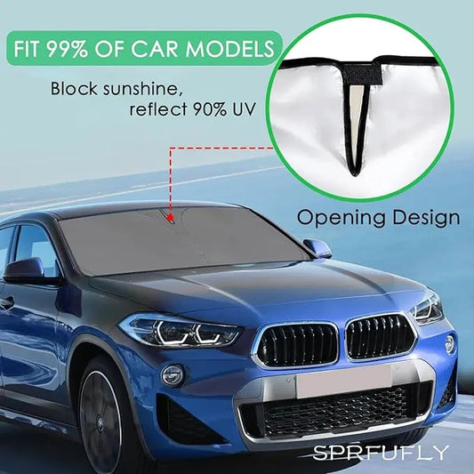 Auto-Sonnenschutz für Windschutzscheiben – UV-reflektierender Hitzeabschirmung für SUVs und Autos Mivoza Deutschland