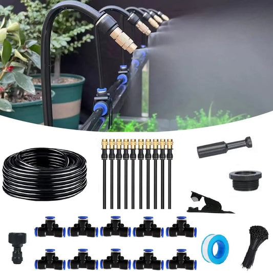 Automatisches Garten-Bewässerungssystem – 360° einstellbar mit 5 m & 10 m Schlauch Mivoza Deutschland