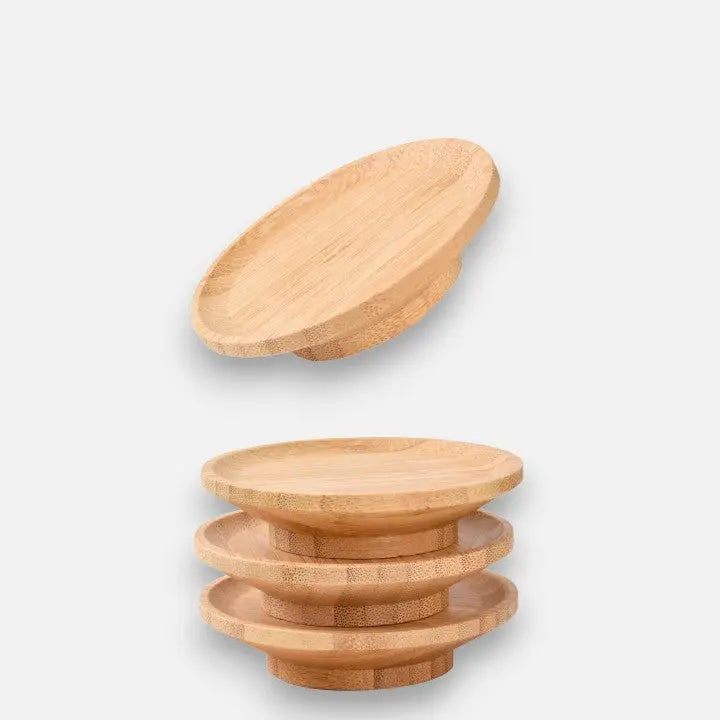 Bambus-Weinglas-Topper (4-Stück) Mivoza Deutschland