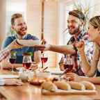 Bambus-Weinglas-Topper (4-Stück) Mivoza Deutschland