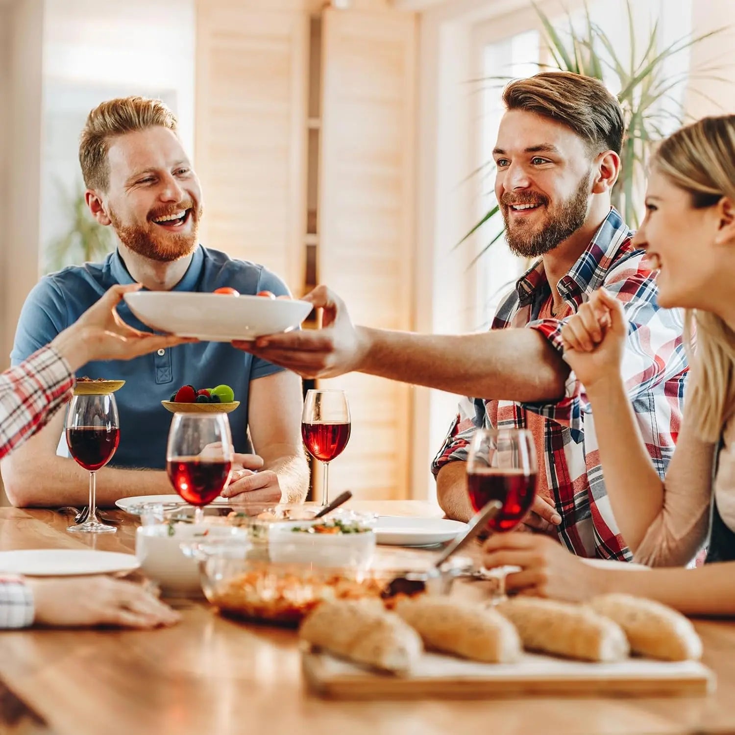 Bambus-Weinglas-Topper (4-Stück) Mivoza Deutschland