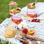 Bambus-Weinglas-Topper (4-Stück) Mivoza Deutschland