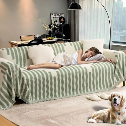 Baumwoll-Chenille Sofadecke — Passt zu jedem Interieur & jeder Jahreszeit Mivoza Deutschland