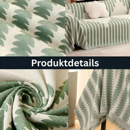 Baumwoll-Chenille Sofadecke — Passt zu jedem Interieur & jeder Jahreszeit Mivoza Deutschland