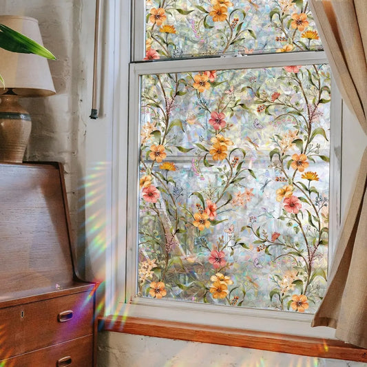 Beruhigender Blumen-Fenstersticker – Zuschneidbar auf Wunschgröße Mivoza Deutschland