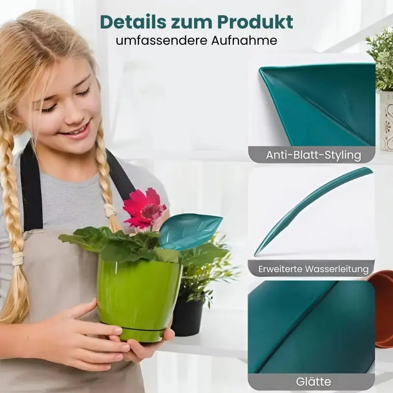 Blattförmige Bewässerungstrichter für Pflanzen - 6er Set Mivoza Deutschland