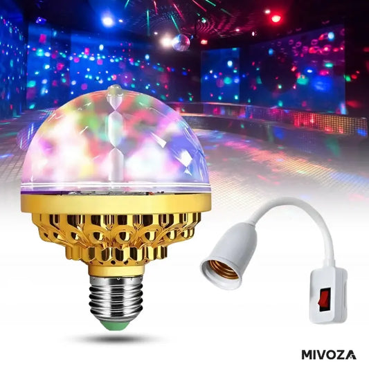 Bunte LED-Partyleuchte mit 360° drehbarem Strahl Mivoza Deutschland