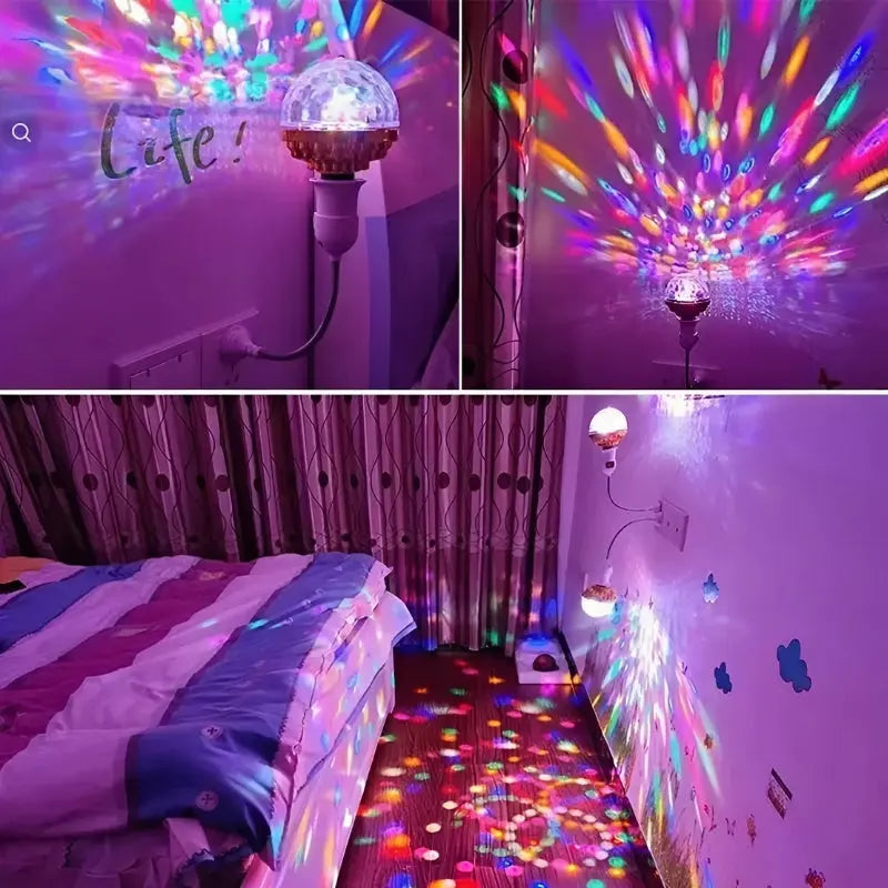 Bunte LED-Partyleuchte mit 360° drehbarem Strahl Mivoza Deutschland