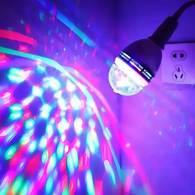 Bunte LED-Partyleuchte mit 360° drehbarem Strahl Mivoza Deutschland
