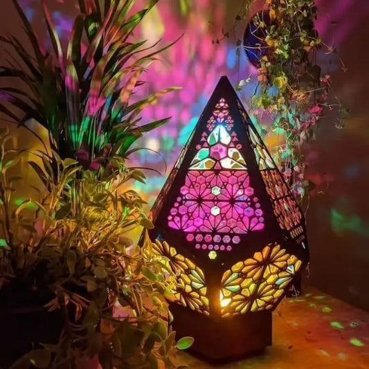 Bunte böhmische dekorative Lampe mit USB-Ladeanschluss Mivoza Deutschland