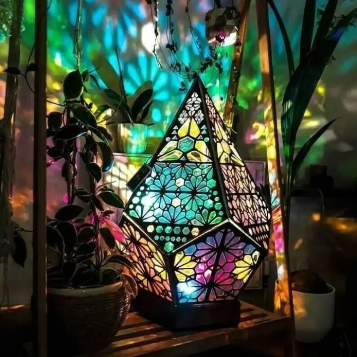 Bunte böhmische dekorative Lampe mit USB-Ladeanschluss Mivoza Deutschland