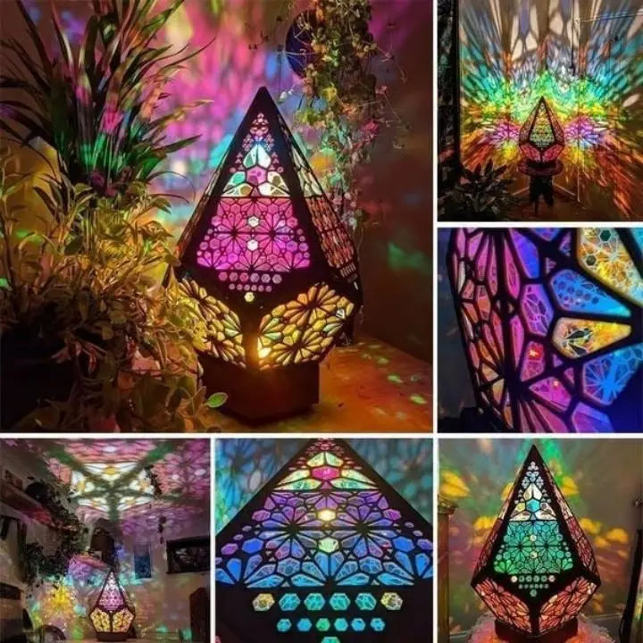 Bunte böhmische dekorative Lampe mit USB-Ladeanschluss Mivoza Deutschland