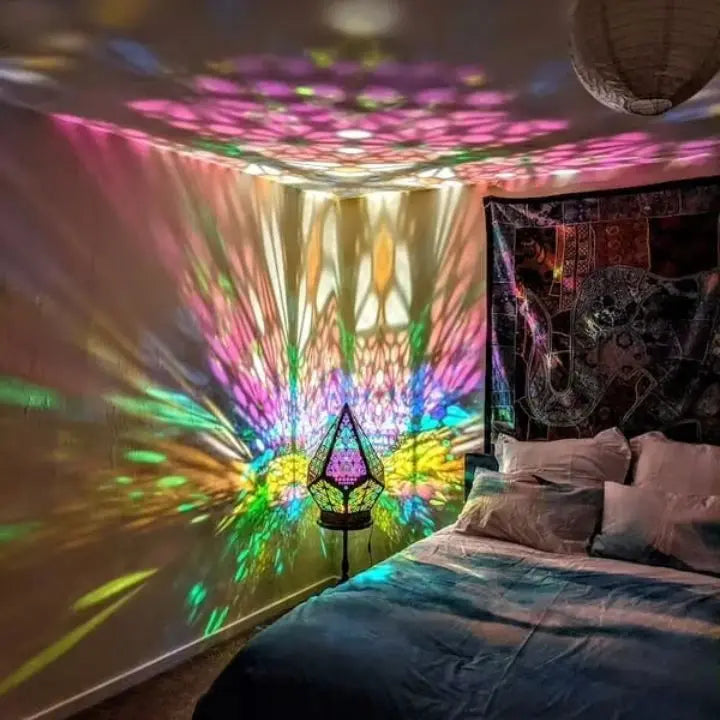 Bunte böhmische dekorative Lampe mit USB-Ladeanschluss Mivoza Deutschland
