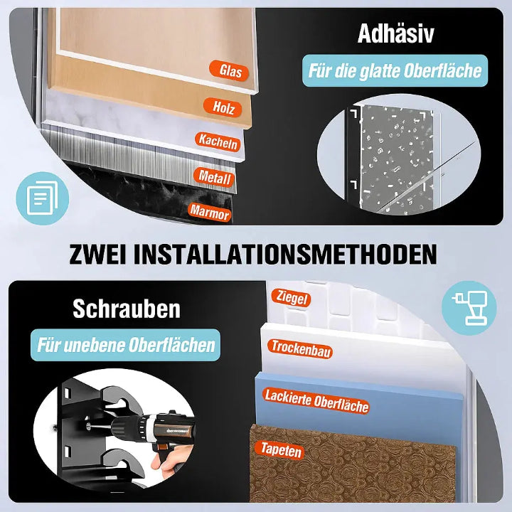 Cap-Organizer für die Wand – 10 Caps griffbereit, keine verknickten Schirme mehr