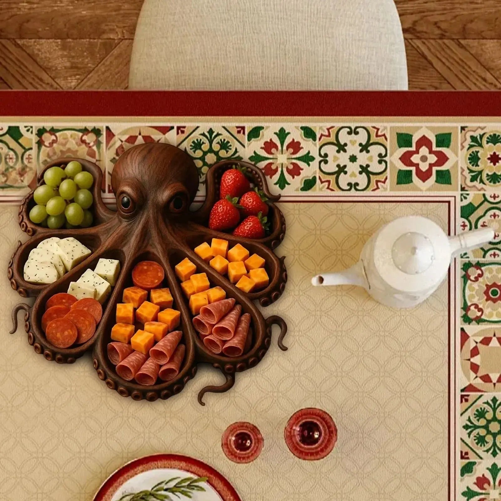 Charcuterie-Platte in Oktopus-Form — Macht dein Food-Tasting extra besonders Mivoza Deutschland