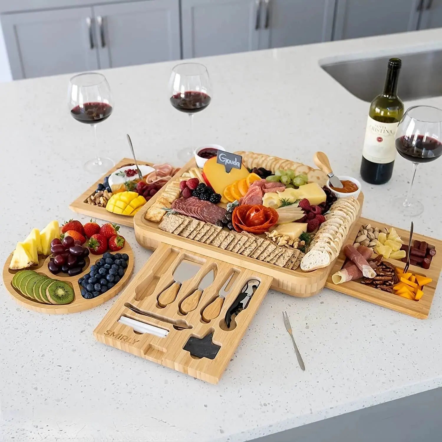 CheeseBoard™ Holz-Käsebrett Satz Mivoza Deutschland