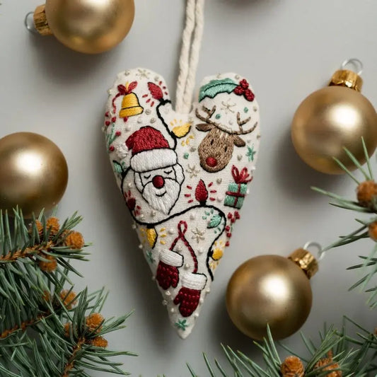 DIY-Weihnachtsherz-Stickerei-Set – Kreative Aktivität vor Weihnachten Mivoza Deutschland