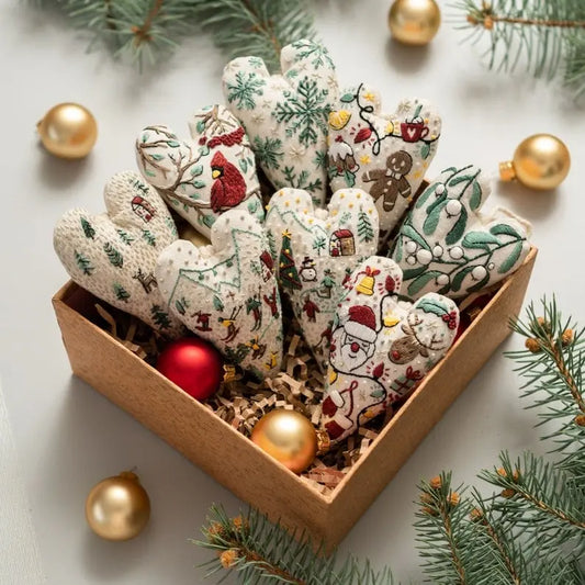 DIY-Weihnachtsherz-Stickerei-Set – Kreative Aktivität vor Weihnachten Mivoza Deutschland