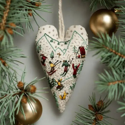 DIY-Weihnachtsherz-Stickerei-Set – Kreative Aktivität vor Weihnachten Mivoza Deutschland