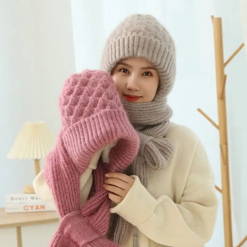Damen Strickschal mit Kapuze — Perfekt für Winter-Outfits Mivoza Deutschland