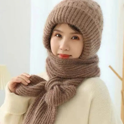 Damen Strickschal mit Kapuze — Perfekt für Winter-Outfits Mivoza Deutschland